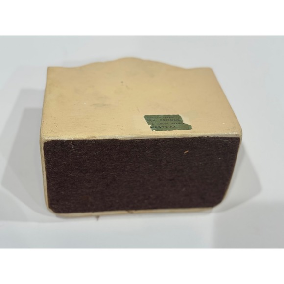 Vintage Bookend -‎ Real Cast Plaster Baby Shoe. FRA Products in Berwyn IL - Picture 3 of 7